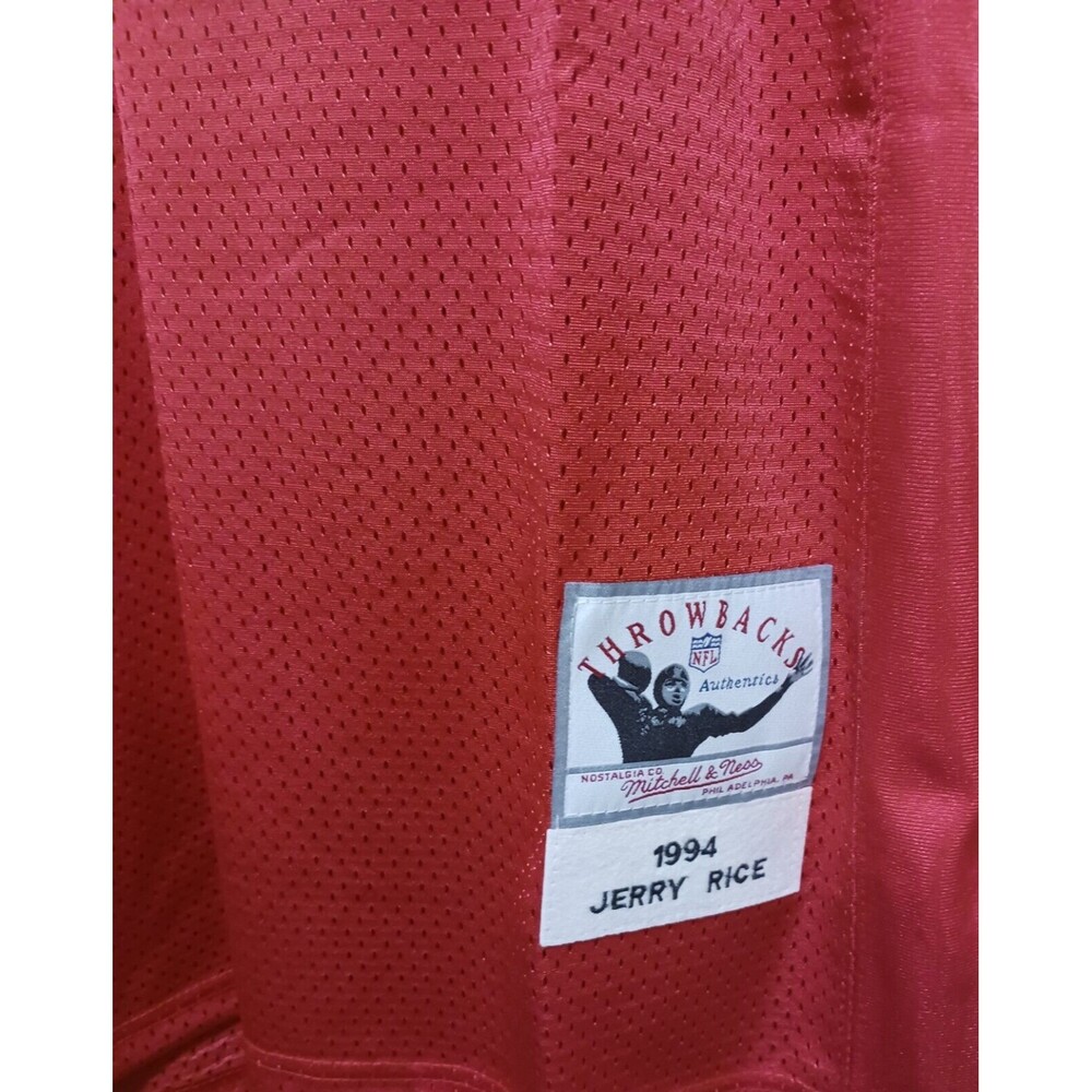 Jerry Rice (Mitchell/Ness)-(49ners)-(1994)-(Jersey)-(Red)-(Used)-(Sixe-XL)-$85 - Picture 9 of 9
